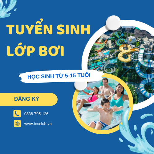 Tuyển Sinh Lớp Xóa Mù Bơi Cho Học Sinh Từ 5-15 Tuổi