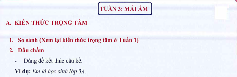 Ôn tập Tuần 3