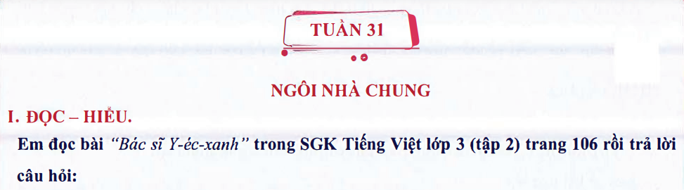 Ôn tập Tuần 31