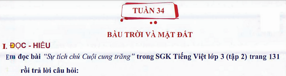 Ôn tập Tuần 34